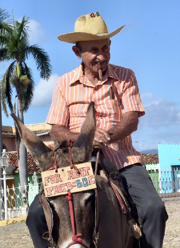 460.man donkey