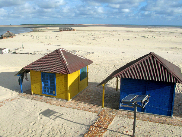 304.blue yellow bungalows